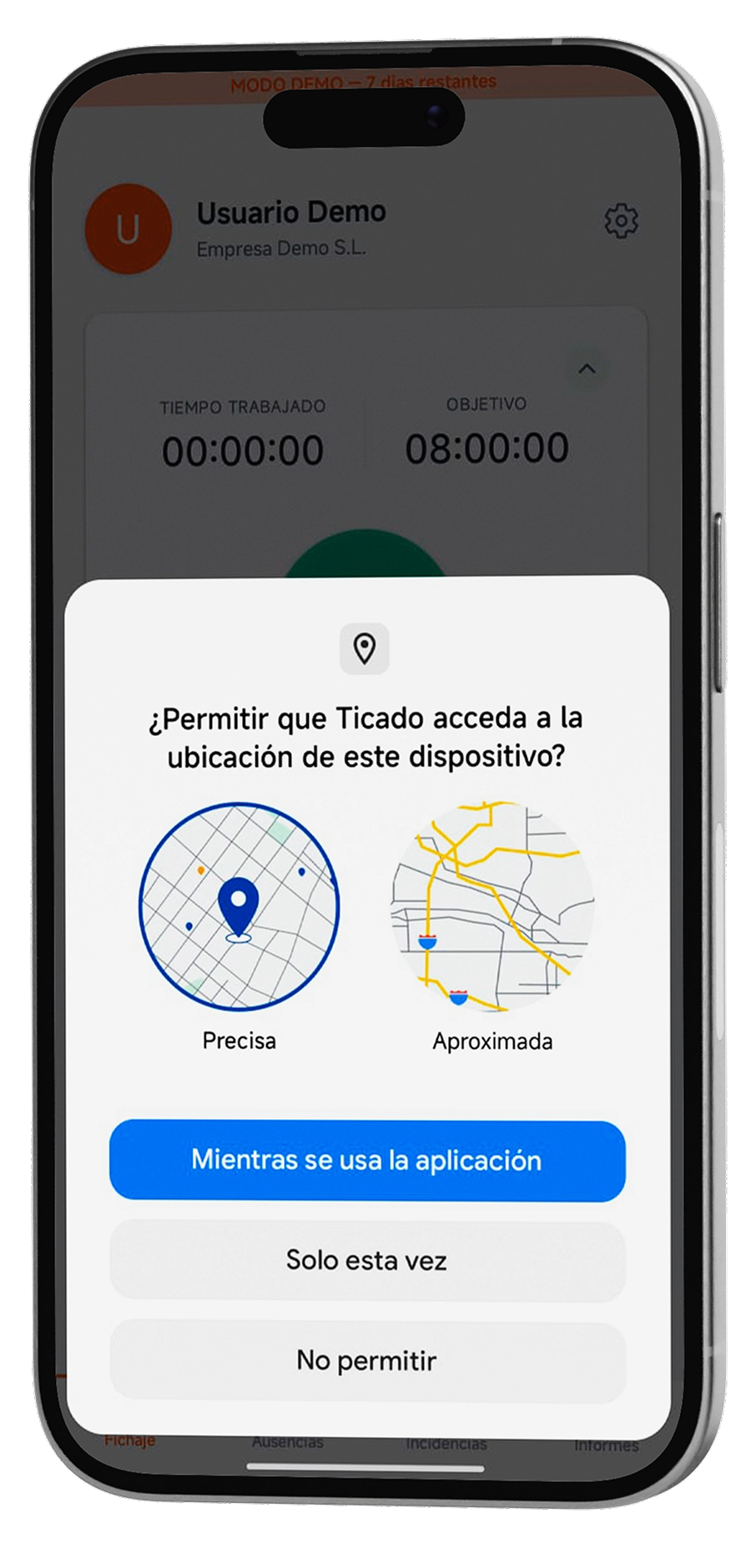 Control presencia con Ticado
