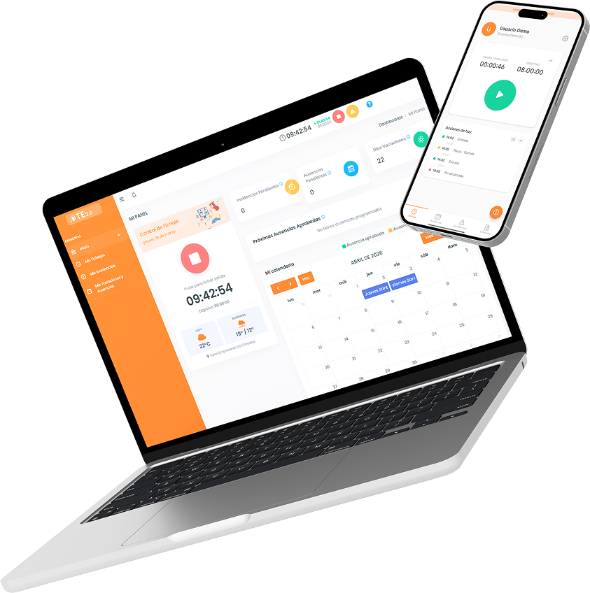 Mockup de laptop mostrando la app Ticado